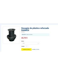 Desagüe de plástico reforzado RANDEX 1 1/4