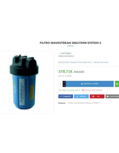 Filtre de cale WAVESTREAM 265L