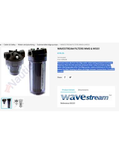 Porte-filtre Wavestream WWSS1