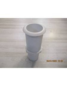 Soporte 2¨ manguera 55mm plastico blanco