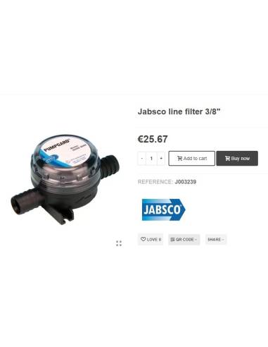 Filtro Jabsco line filter 3/8' 46400-9500
