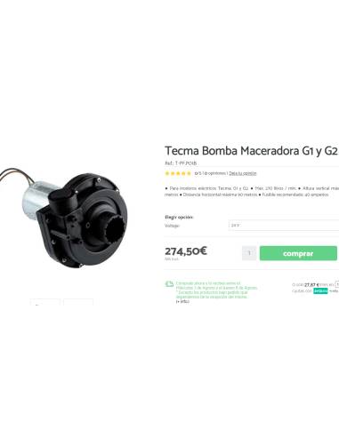 Tecma Bomba Maceradora G1 y G2 24v