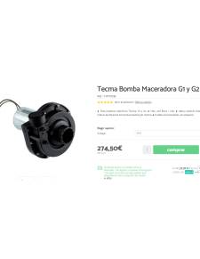 Tecma Bomba Maceradora G1 y G2 24v