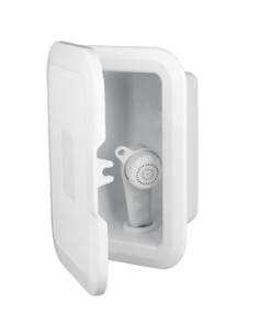 Box, Side mounting, with shower, 5 m hose, lid, cream