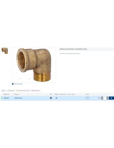 Codo Brato 90o M-H 3/4