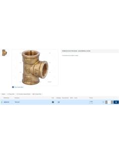 Conectores Te en Latón H 2