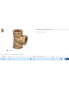 Conectores Te en Latón H 2