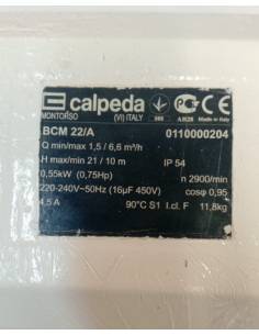 Calpeda BCM 22/A  0110000204 Bombas centrífugas monobloc 2
