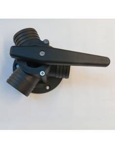 Valvula 3 vias tubo de 38mm plastico