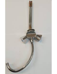 Grifo doble agua fria/caliente 2