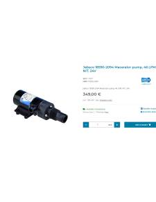 Jabsco bomba maceradora model 18590-2094   24V