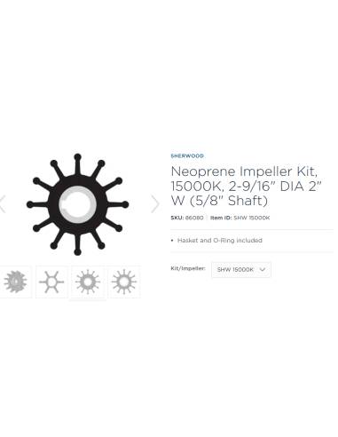 Sherwood Impeller Kit 15000K 