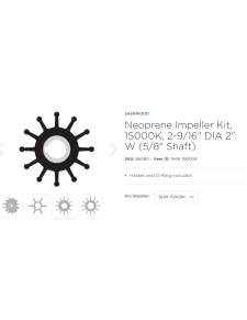 Sherwood Impeller Kit 15000K 