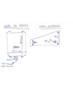 Deposito vertical fountaine pajot 1017054  45lts 2