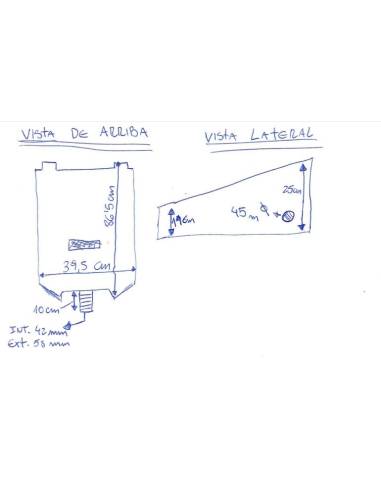 Deposito vertical fountaine pajot 1017054  45lts