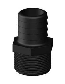 Racord recto rosca 1´1/2 tubo 38mm PLASTICO