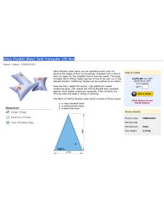 Vetus Flexible Water Tank Triangular 100 litre 2