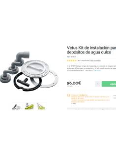 Vetus Kit de instalación para depósitos de agua dulce WTKIT 2