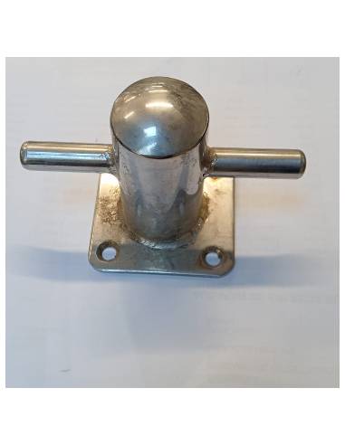 Bita acero inoxidable base 70x70mm