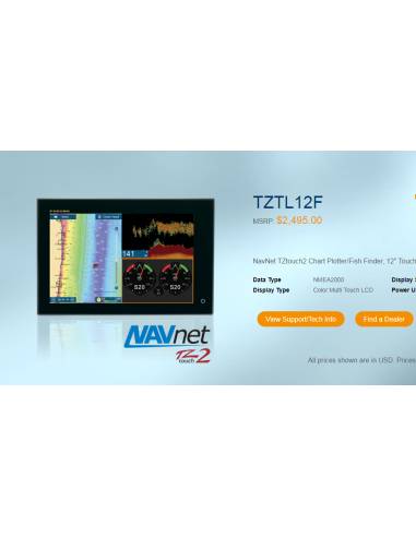 Display FURUNO TZTL 12F Multifunzione tattile