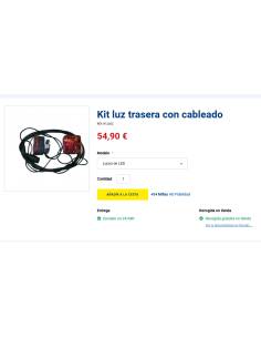 Kit luz trasera con cableado luces Led 2