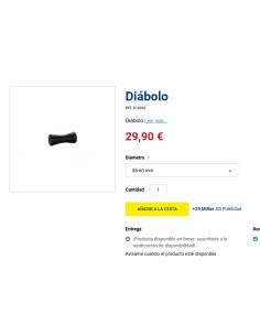 Diabolo 200x85x60 eje 22mm 2