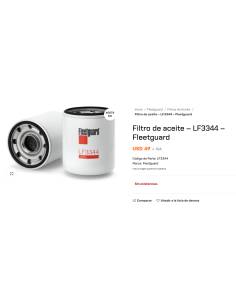 Fleetguard filtro LF3344 Filtro de aceite 2