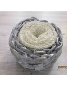 Kit fondeo cabo 8mm/15mts + cadena 6mm/ 5 mts