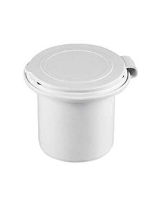 Caja ducha redonda blanca