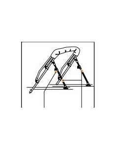 Telescopic support for awning 75/120 mm 2
