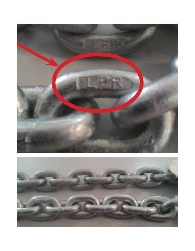 Chain calibrated 10mm DIN766 LOFRAN'S G40