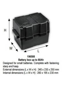 Caja baterias mini negra