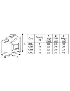 Jerrycan carburante con verted 10l 2