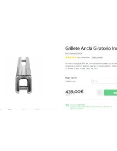 Kong union cadena ancla 2000kgs cadenma 14/16mm 2