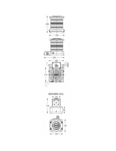 Aqua signal Led serie 65 Todo horizonte 24V
