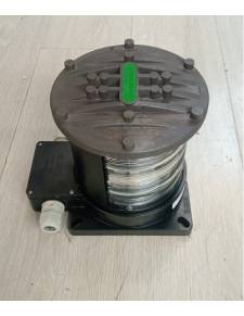 Aqua signal Led serie 65 verde Estribord  carcasa negra 24V