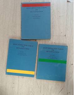 Sight Reduction tables for air navigaton Volumen 1/2 y 3