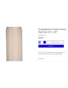 Defensa LEWMAR TAYLOR BIG B 12¨X34¨  30,5X87cm 2
