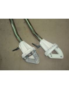Pescantes inox con base en aluminio