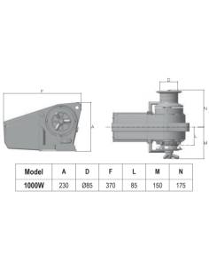 Molinete ancla h. cayman alu g+d 1000w