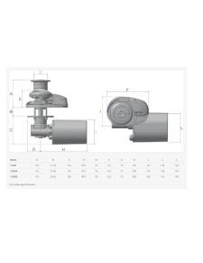 Lofrans x2 Ankerwinde 1000w/12v Barboten 8mm