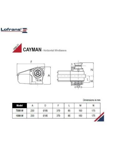 Verricello salpa ancora LOFRAN'S CAYMAN...