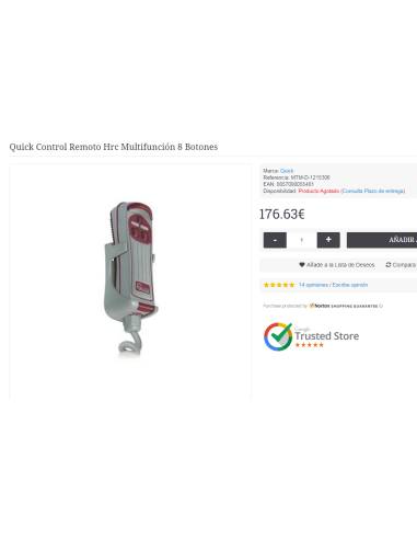 Commande rapide HRC 1008 télécommande 4 boutons