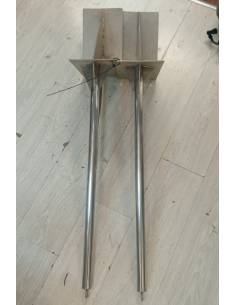 Pareja pescantes inox  brazo 84 cm 2