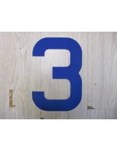 Número para vela 300mm azul 3