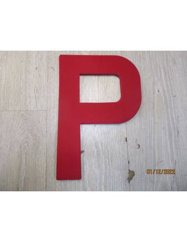 Letra para vela 300mm rojo P