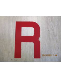 Letra para vela 300mm rojo R