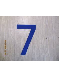 Número para vela 238mm azul 7