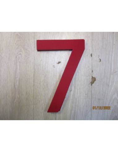 Number for candle 235mm red 7