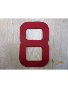 Numero di vela 238mm rosso 8